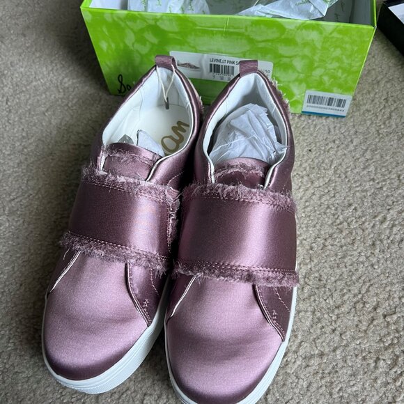 NIB π Sam Edelman π Blush Satin Slides - Picture 4 of 5